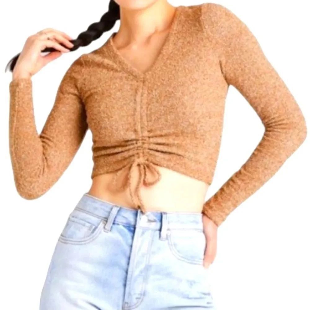 NWT WILD FABLE CROP SWEATER MADE W/ATLEAST 20% RECYCLED MATERIALS SZ.S
